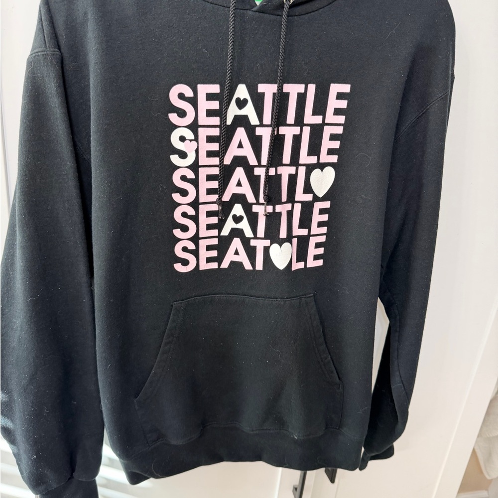 Champion Seattle Pink and Black Hoodie